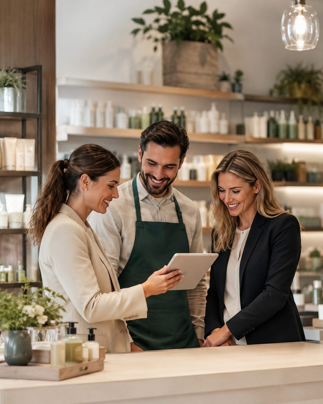 Équipe en magasin franchisé